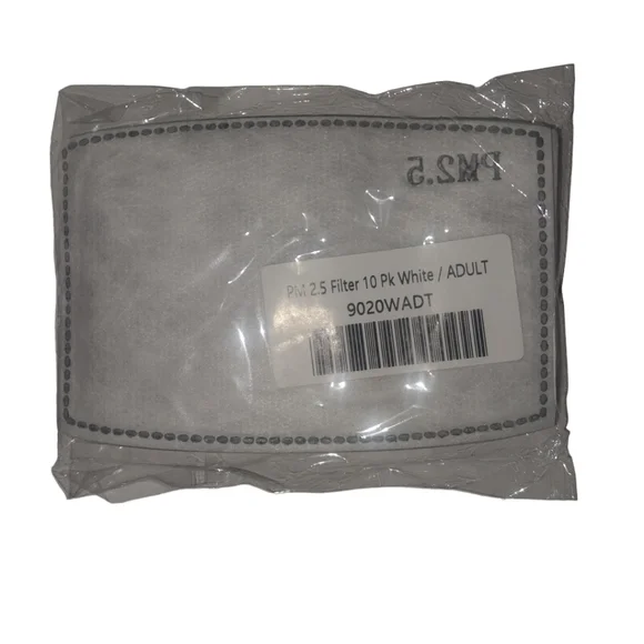 PM 2.5 filter Color white Adult size (10 pk) NWT - Picture 1 of 2